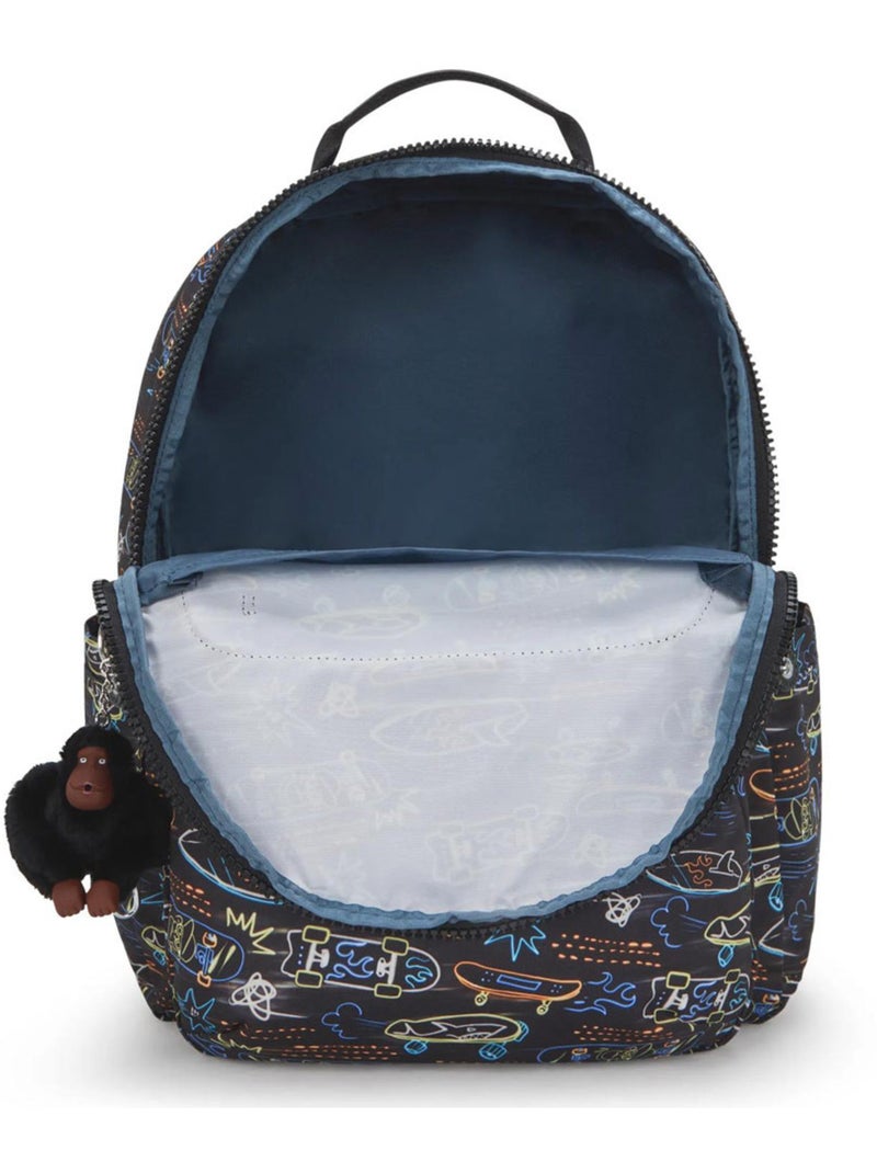 Sac à Dos Kipling Seoul College Extra Skate 44 CM - Poche pour ordinateur Noir Multicolore - Kiabi