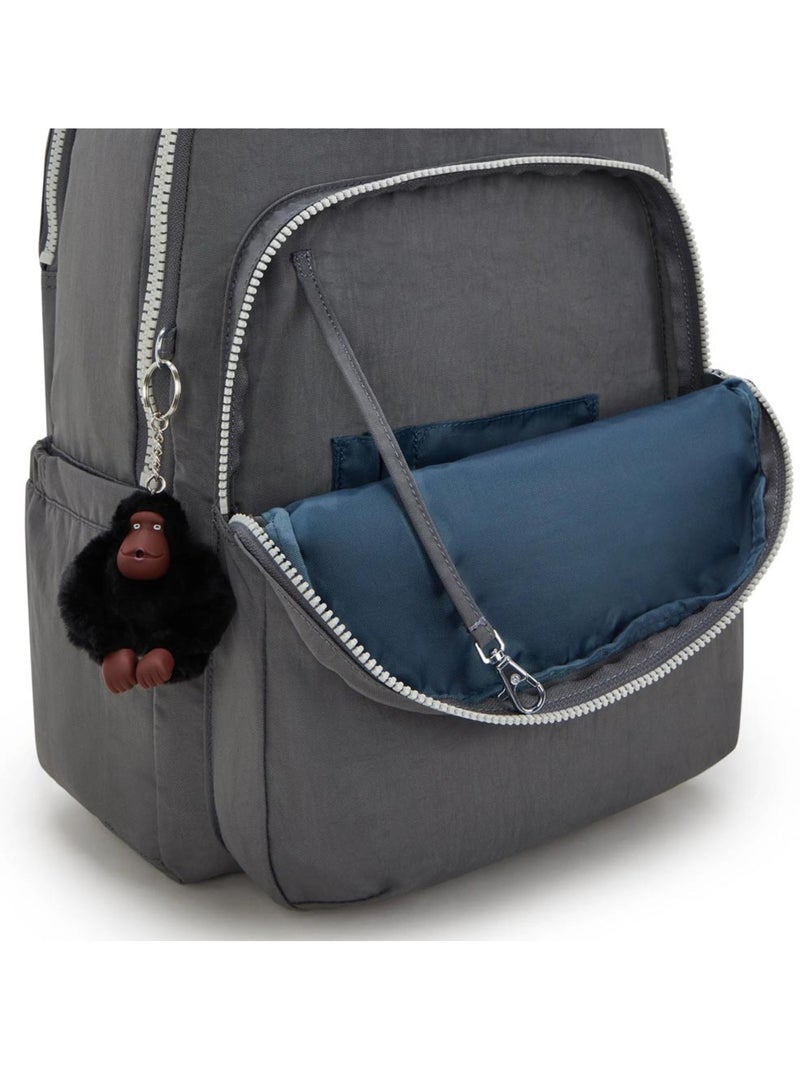 Sac à Dos Kipling Seoul Lap Back To Grey 44 CM - avec poche pour ordinateur Gris - Kiabi
