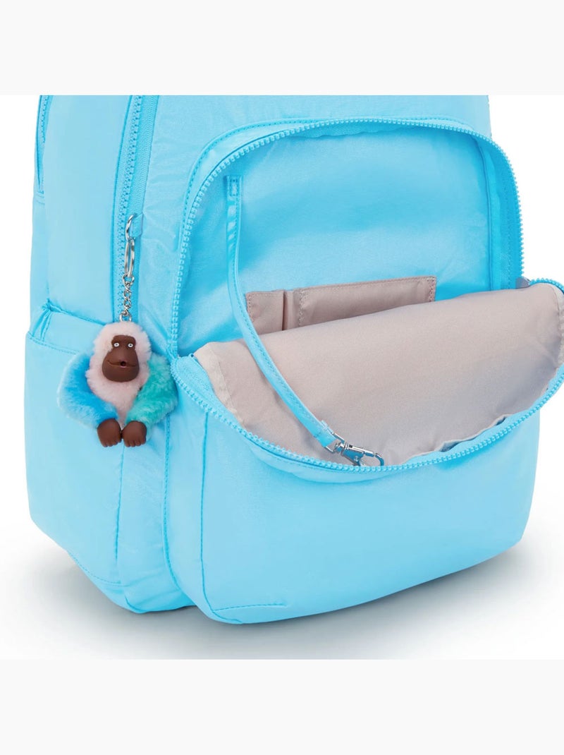 Sac à Dos Kipling Seoul Lap Sea Blue 44 CM - avec compartiment pour ordinateur Bleu - Kiabi