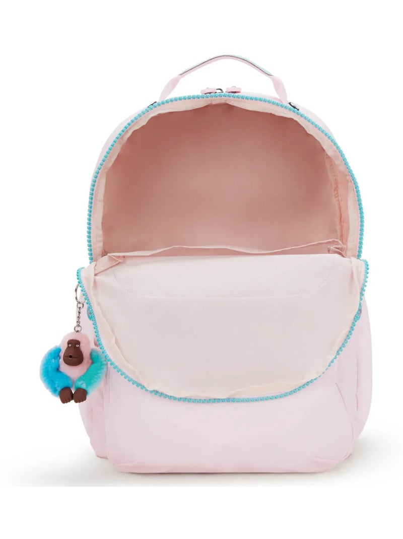 Sac à Dos Kipling Seoul Lap Sea Pink 44 CM - avec compartiment pour ordinateur Bleu Rose - Kiabi