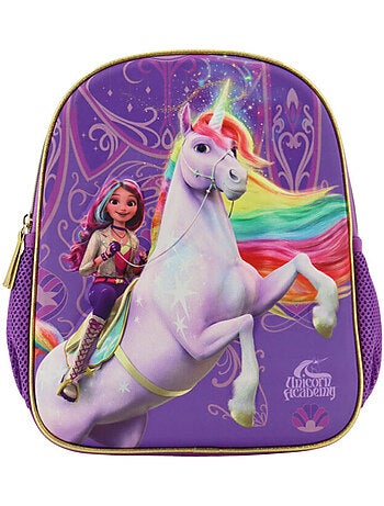 Sac à dos maternelle 3D licorne Unicorn Academy