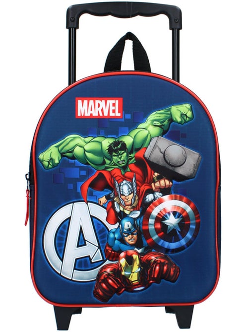 Sac à Dos Maternelle avec Roulettes Avengers Marvel 32 CM - Trolley enfant - Kiabi Sac à Dos Maternelle avec Roulettes Avengers Marvel 32 CM - Trolley enfant - Kiabi
