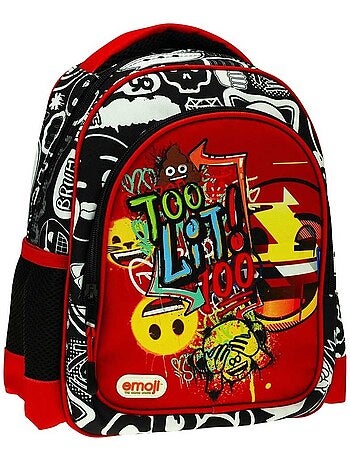 Sac à dos maternelle emoji avec dos rembourré 30 cm