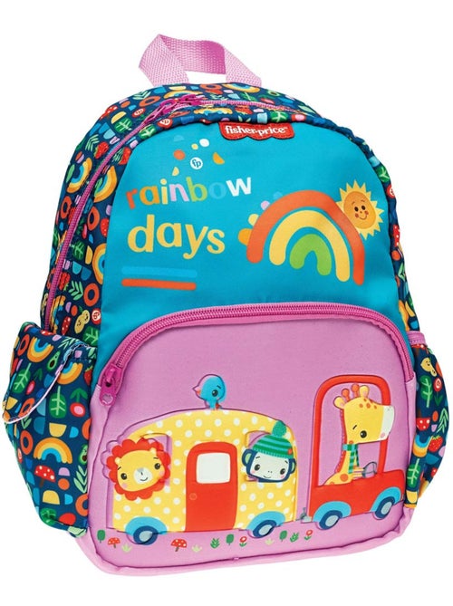 Sac à dos maternelle imprimé arc-en-ciel en tissu synthétique Fisher-Price - Kiabi