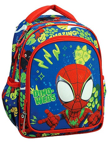Sac à dos maternelle imprimé Dino-Webs en tissu Spiderman