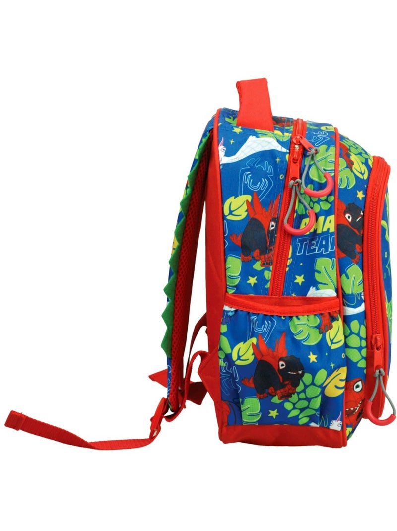 Sac à dos maternelle imprimé Dino-Webs en tissu Spiderman Jaune - Kiabi