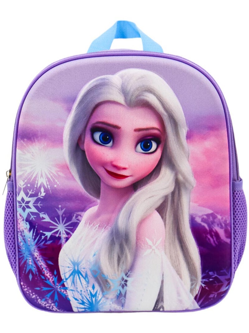 Sac à dos maternelle imprimé Elsa La reine des neiges Blanc Violet Bleu - Kiabi