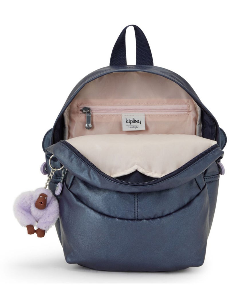 Sac à dos maternelle Kipling Faster nylon hydrofuge léger Gris Violet - Kiabi