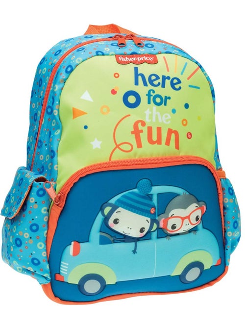 Sac à dos maternelle motif singe en tissu synthétique Fisher-Price - Kiabi Sac à dos maternelle motif singe en tissu synthétique Fisher-Price - Kiabi