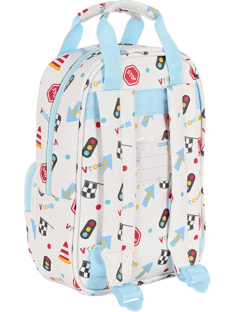 Sac à Dos Maternelle My Car imprimé voitures Qualité Premium 28 CM Blanc Multicolore - Kiabi