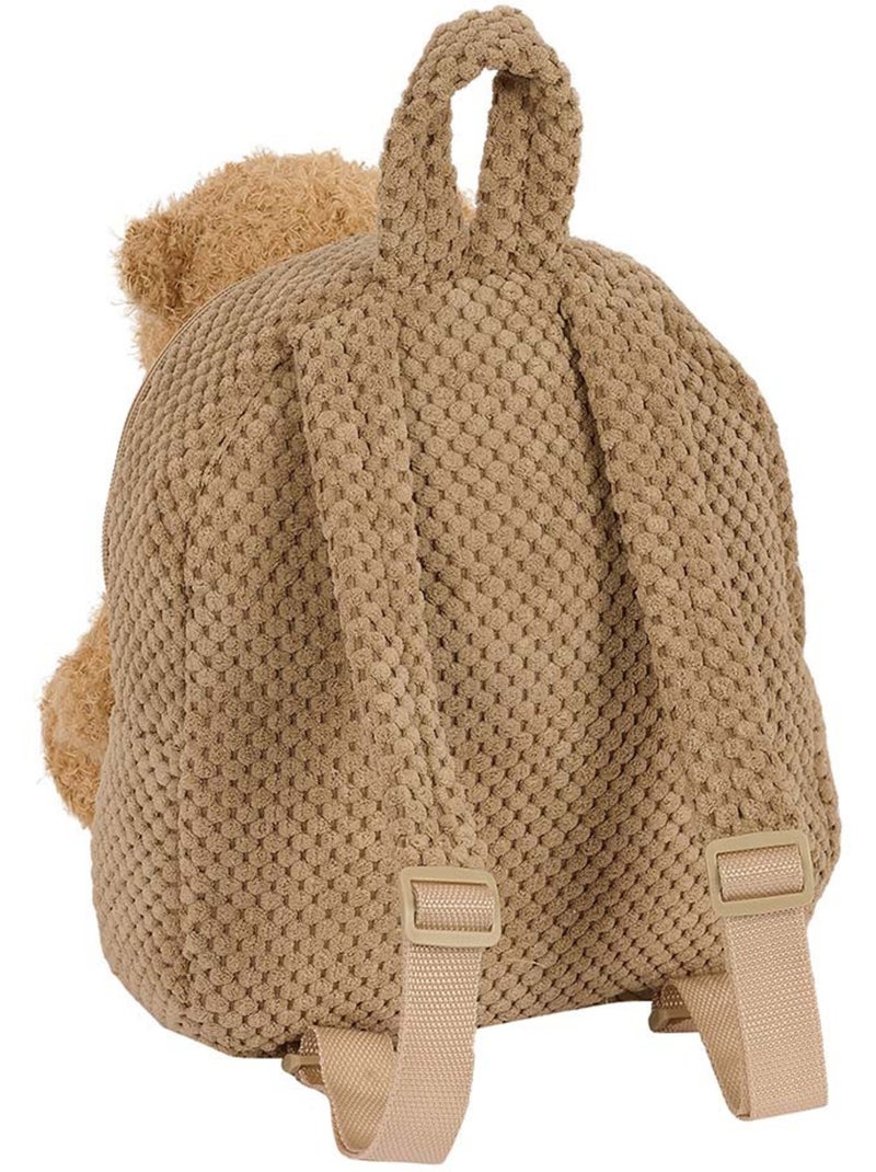 Sac à dos maternelle peluche avec ourson amovible SAFTA Bleu - Kiabi