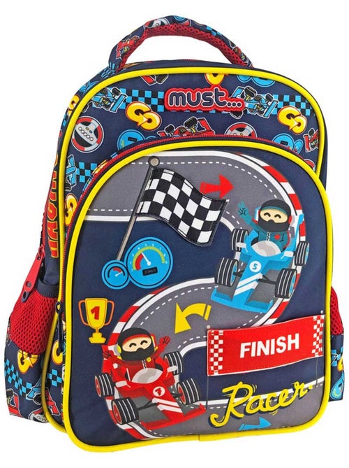 Sac à dos maternelle polyester imprimé Formule 1 Must Racing - Kiabi Sac à dos maternelle polyester imprimé Formule 1 Must Racing - Kiabi