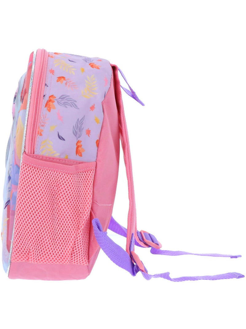 Sac à Dos Maternelle résistant Reine des Neiges II personnages Elsa et Anna 32 CM Blanc Violet clair - Kiabi