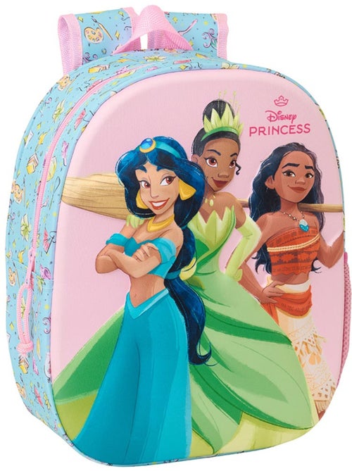 Sac à dos maternelle Safta devant thermoformé 3D Disney Princess - Kiabi Sac à dos maternelle Safta devant thermoformé 3D Disney Princess - Kiabi