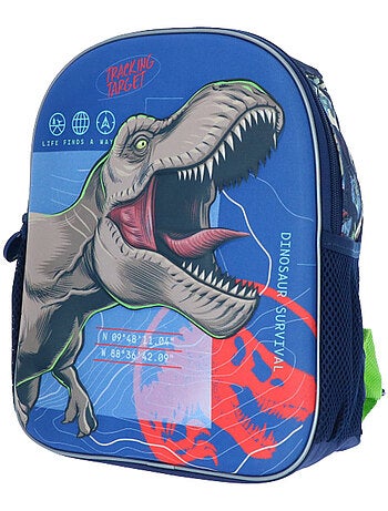 Sac à dos maternelle T‑Rex 3D en matériaux résistants