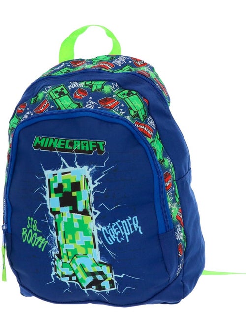 Sac à dos Minecraft Creeper 38 cm Spiderman avec anses vert fluo - Kiabi Sac à dos Minecraft Creeper 38 cm Spiderman avec anses vert fluo - Kiabi