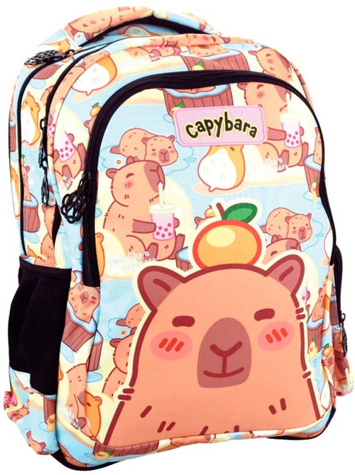 Sac à dos mini CMP capybara 43 cm motif animaux à poches zippées - Kiabi