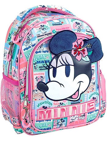 Sac à dos Minnie style vintage 30 cm avec poches zippées