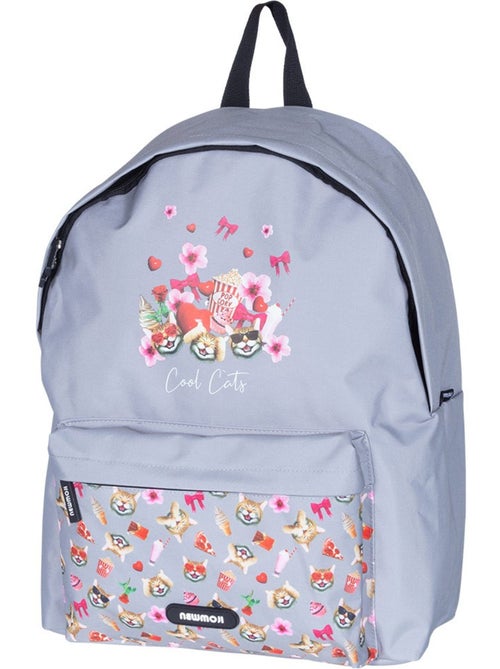 Sac à dos NEWMOJI Cool Cats 43 cm à zip - Kiabi Sac à dos NEWMOJI Cool Cats 43 cm à zip - Kiabi