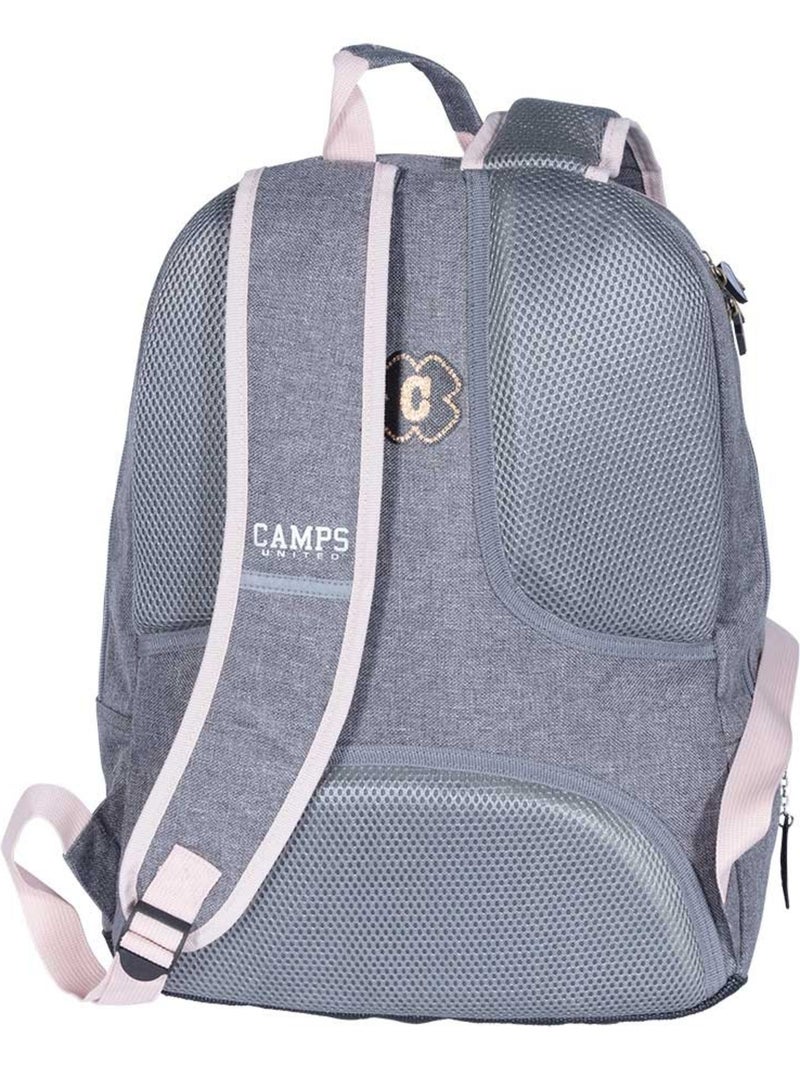 Sac à dos pailleté Camps 42 cm 2 compartiments et poche ordinateur Gris - Kiabi