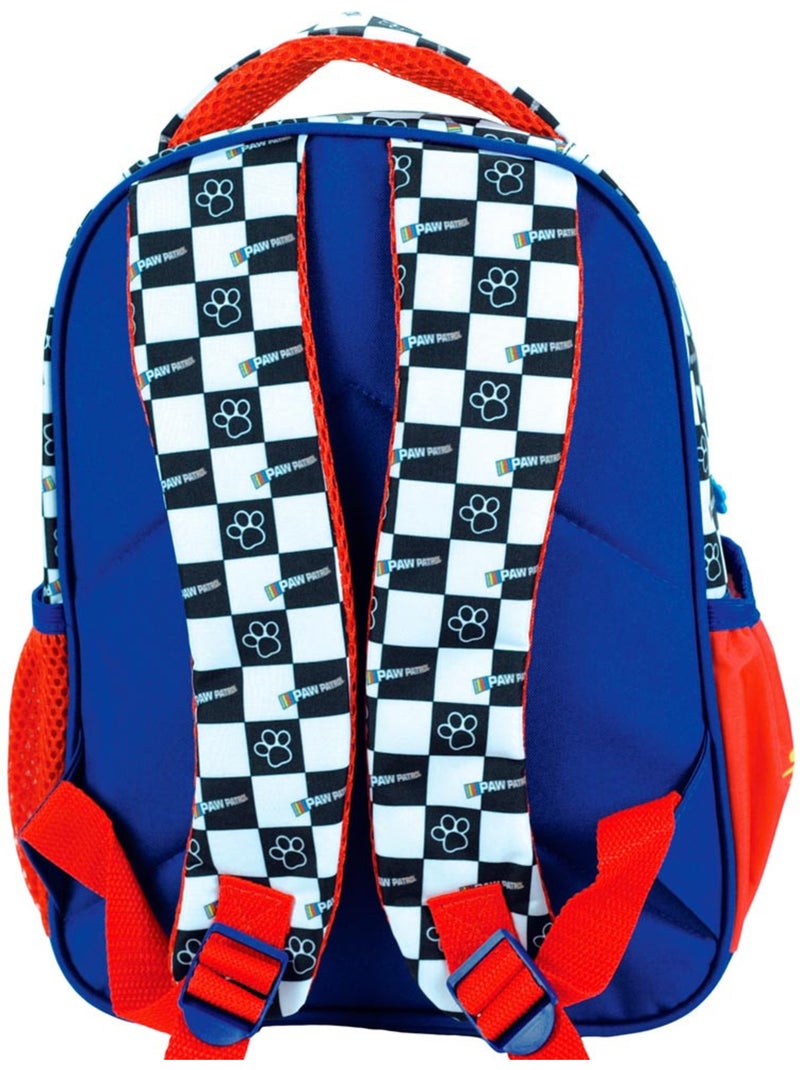 Sac à dos Pat’ Patrouille Pat Patrouille Chase 30 cm à zip Bleu Noir Blanc - Kiabi