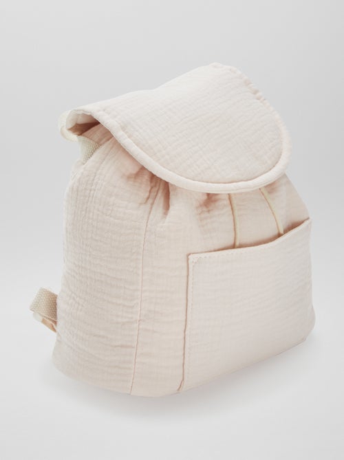 Sac à dos pour bébé en gaze de coton - Kiabi