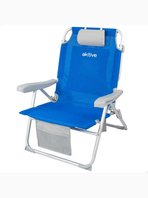 Sac à dos pour chaise de plage 55x66x86 cm 110 kg avec coussin, sac et poche aktive - Kiabi