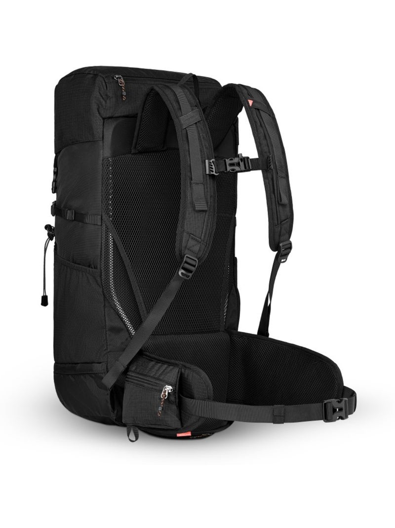 Sac à dos randonnée 35l housse imperméable randonnée homme et femme weddell Noir - Kiabi