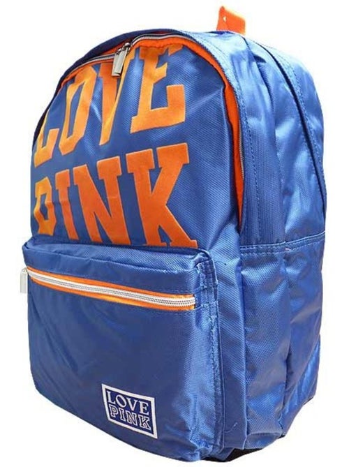Sac à dos rembourré nylon LOVE PINK 43 CM - Kiabi