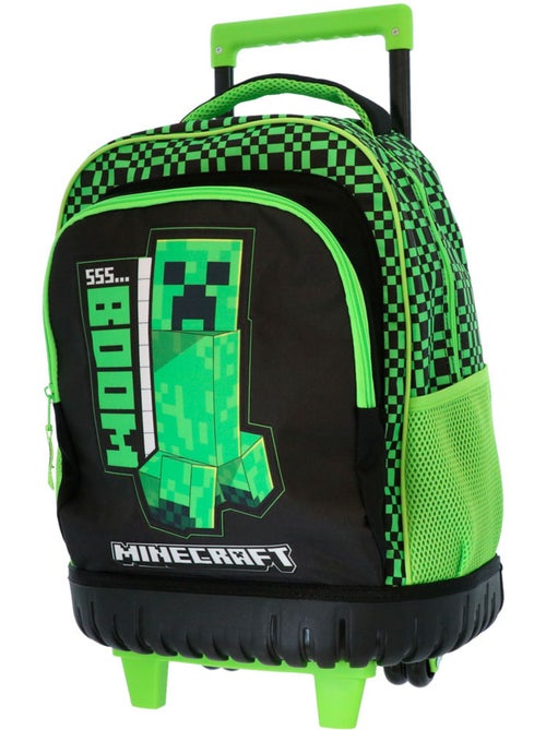 Sac à dos roulant Minecraft Creeper 43 cm 29 L 4 roues MINECRAFT - Kiabi Sac à dos roulant Minecraft Creeper 43 cm 29 L 4 roues MINECRAFT - Kiabi