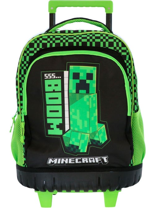 Sac à dos roulant Minecraft Creeper 43 cm 29 L 4 roues MINECRAFT - Kiabi Sac à dos roulant Minecraft Creeper 43 cm 29 L 4 roues MINECRAFT - Kiabi