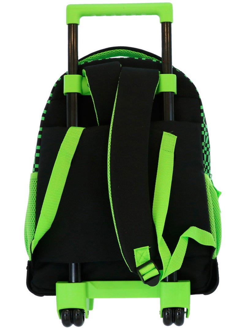 Sac à dos roulant Minecraft Creeper 43 cm 29 L 4 roues MINECRAFT Vert - Kiabi
