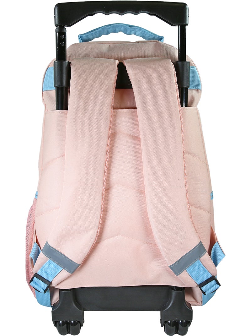 Sac à dos scolaire à roulettes fille Cybel Licorne bleu et rose 2 compartiments Multicolore - Kiabi