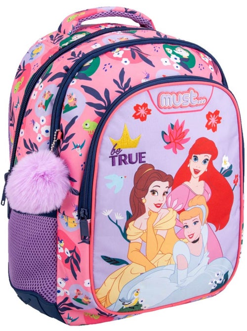 Sac à Dos Scolaire Disney Princess Be True avec 2 compartiments 43 CM - Kiabi Sac à Dos Scolaire Disney Princess Be True avec 2 compartiments 43 CM - Kiabi