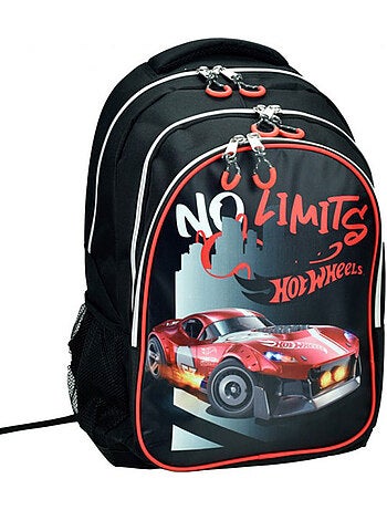 Sac à dos scolaire hot wheels imprimé no limit 43 cm