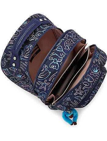 Sac à dos scolaire Kipling Class Room polyester motif Disco Fish