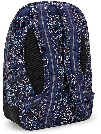 Sac à dos scolaire Kipling Class Room polyester motif Disco Fish