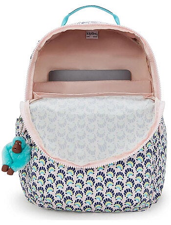 Sac à Dos Scolaire Kipling Seoul Coquillage avec compartiment pour ordinateur - 44 CM