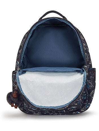 Sac à dos scolaire Kipling Seoul en tissu synthétique imprimé