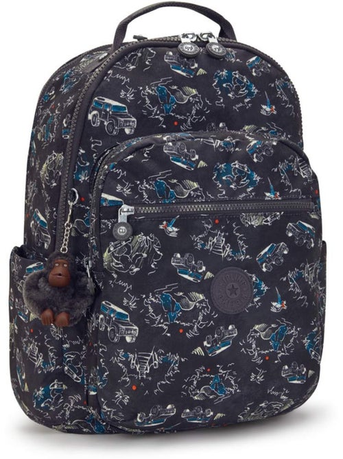 Sac à dos scolaire kipling seoul en tissu synthétique imprimé - Kiabi Sac à dos scolaire kipling seoul en tissu synthétique imprimé - Kiabi