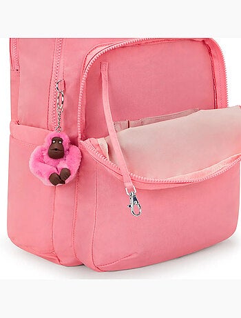 Sac à Dos Scolaire Kipling Seoul Lap Coral Sea 44 CM - avec poche protectrice pour ordinateur