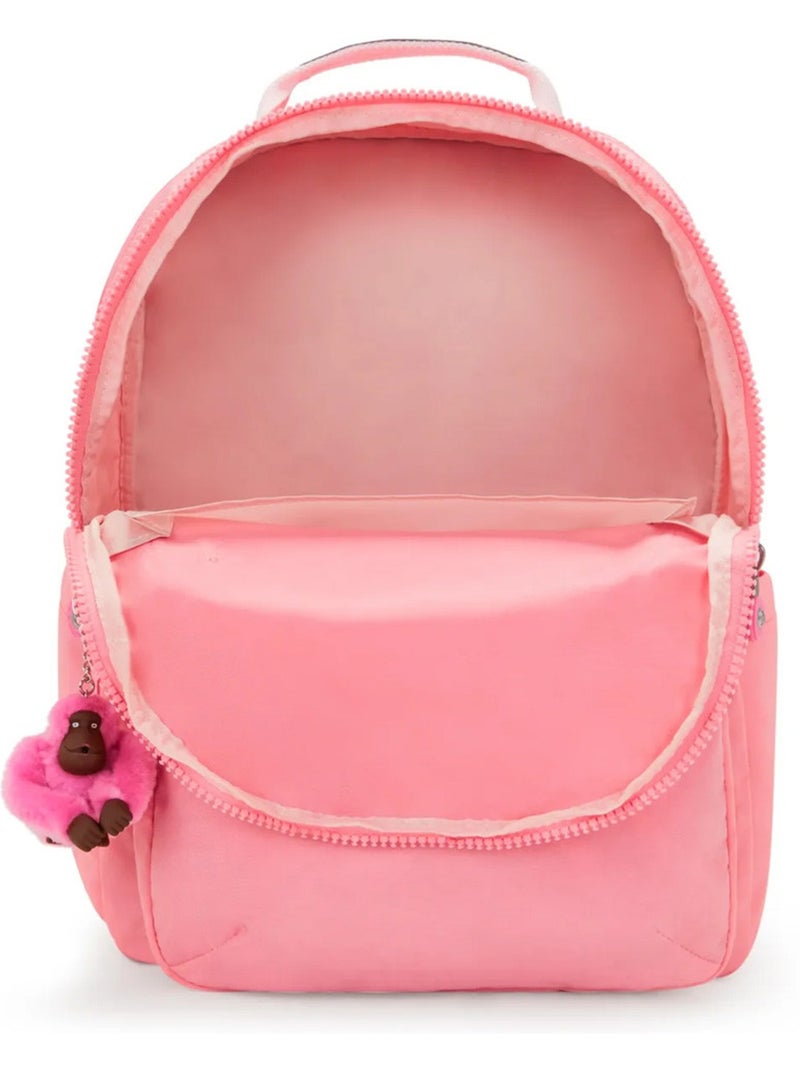 Sac à Dos Scolaire Kipling Seoul Lap Coral Sea 44 CM - avec poche protectrice pour ordinateur Corail - Kiabi