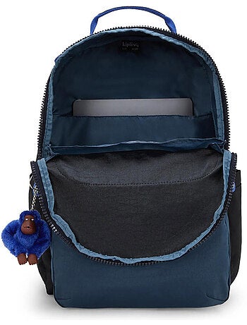 Sac à Dos Scolaire Kipling Seoul True block 44 CM - Emplacement pour ordinateur