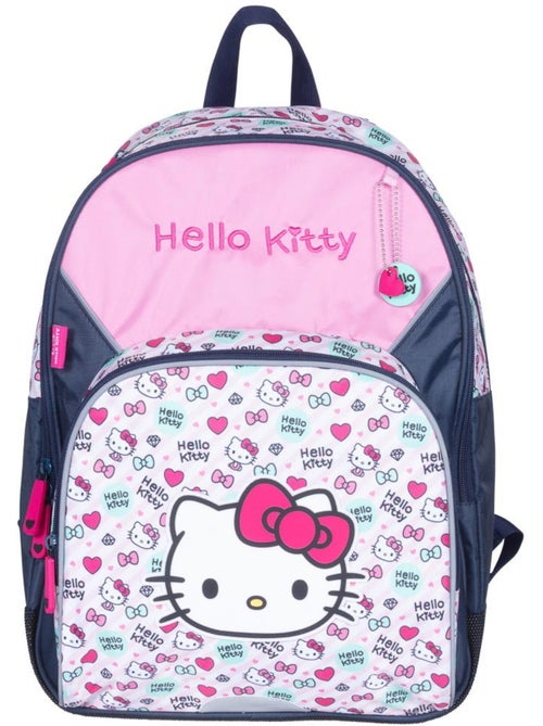 Sac à dos scolaire motif Hello Kitty dos moussé renforcé 42 CM - Kiabi Sac à dos scolaire motif Hello Kitty dos moussé renforcé 42 CM - Kiabi