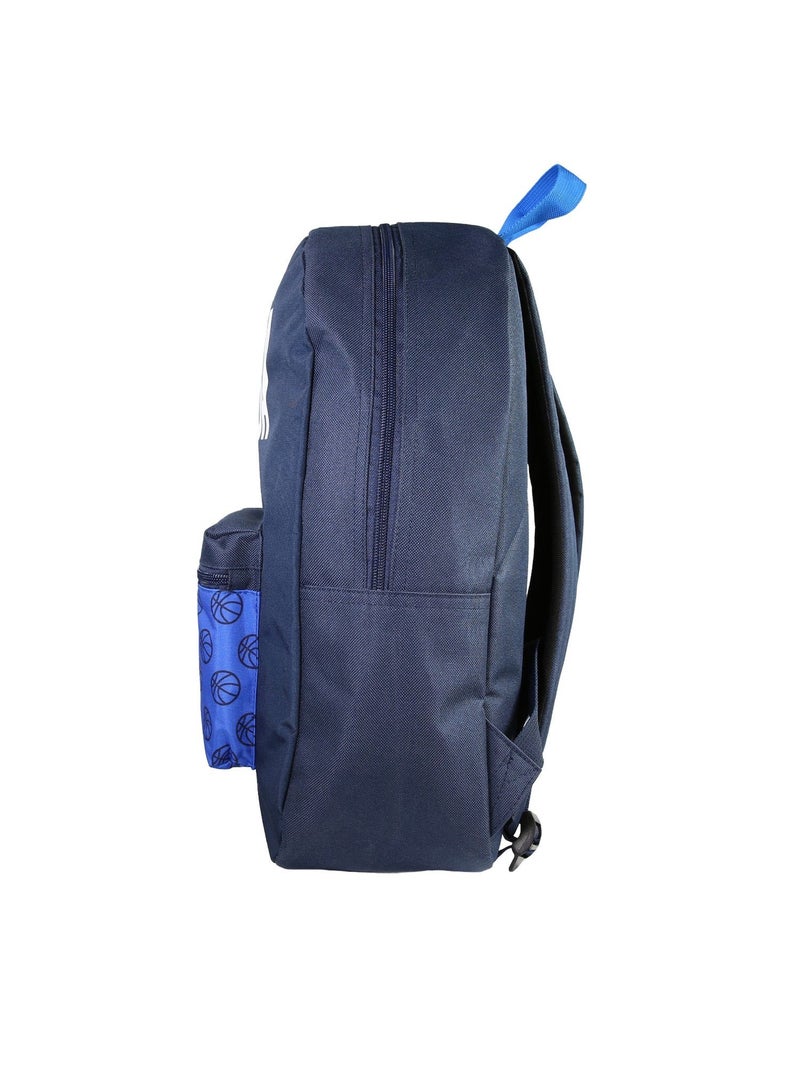 Sac à Dos Scolaire NBA Basketball -  Marine - 1 compartiment zippé - 29x13x40cm - Bagtrotter Bleu - Kiabi