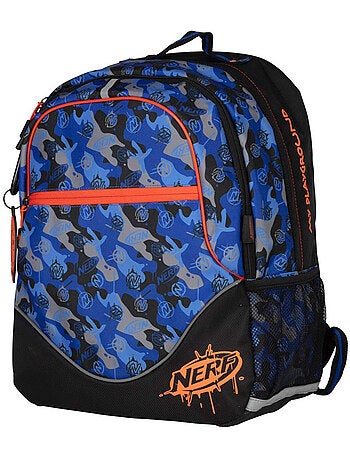 Sac à dos scolaire NERF en polyester motif camouflage Playground