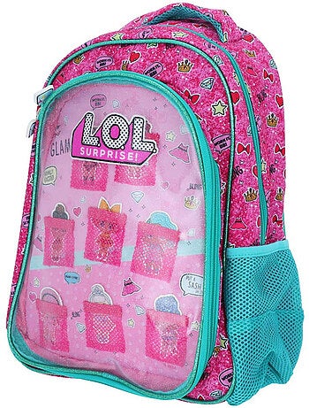 Sac à dos scolaire PVC pailleté LOL Surprise