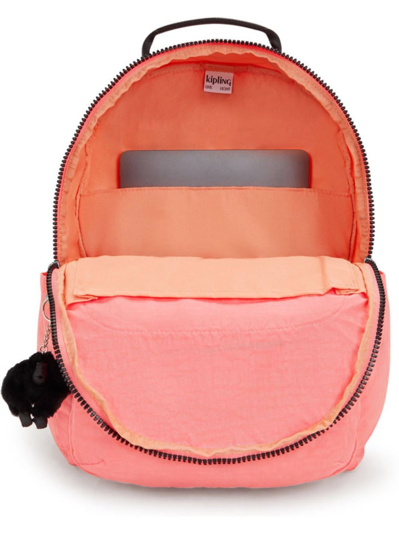 Sac à Dos Scolaire Seoul Peach Peace 44 CM - Emplacement pour ordinateur Peche - Kiabi