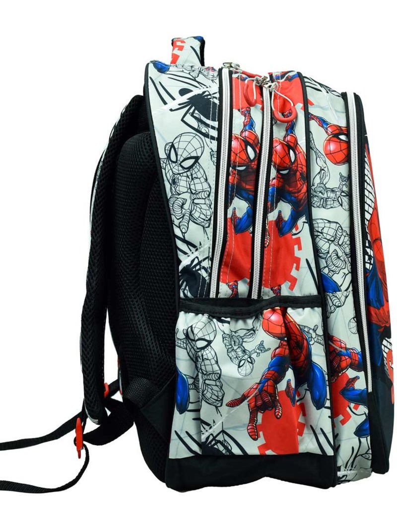 Sac à dos scolaire Spiderman Wall 43 CM Bleu Rouge Noir - Kiabi