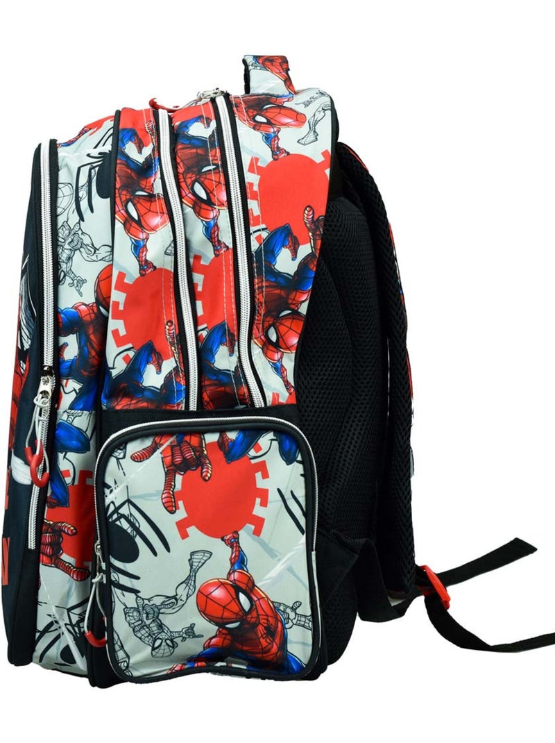 Sac à dos scolaire Spiderman Wall 43 CM Bleu Rouge Noir - Kiabi